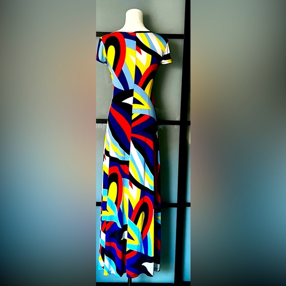 EUC*** Stunning Multicolor/Size Small / Maxi Dress - Picture 2 of 4
